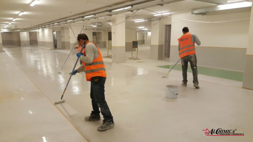 Indoor car park flooring system - 5