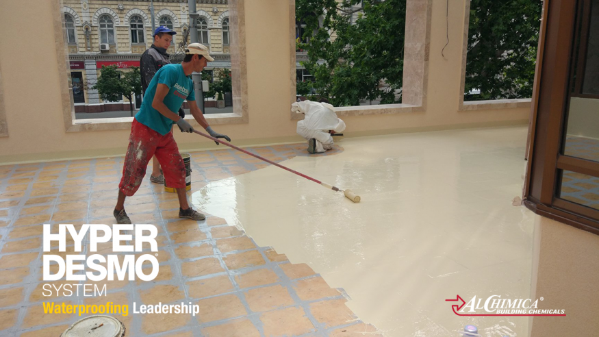 Terraces-Balconies. Exposed Waterproofing system for over tile coating. - 1